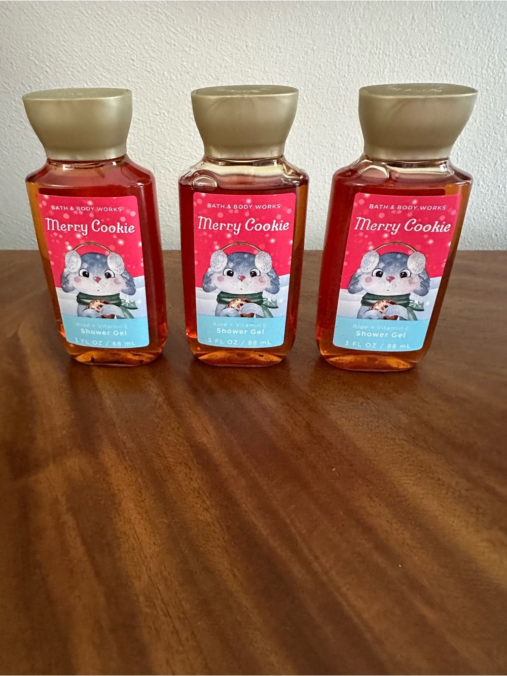 Bath & Body Works Merry Cookie Shower Gel - Travel Size (1 Bottle)